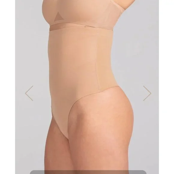 Honeylove Strong Support Mid-Waist Superpower Thong Sand Size Medium